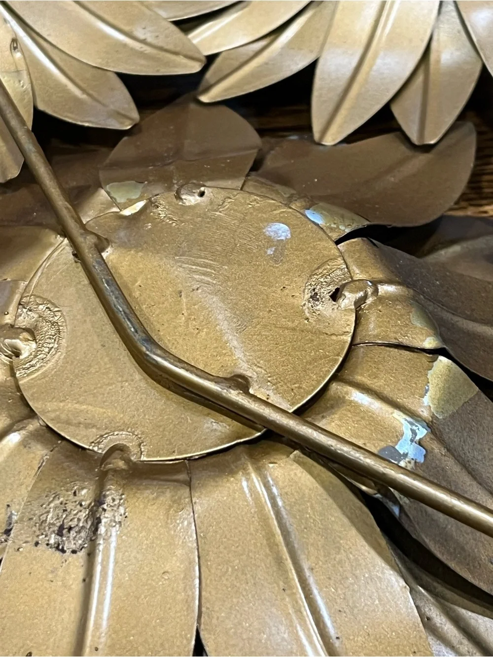 Vintage New View Metal Sunflower Wall Hanging – Retro MCM Floral Décor